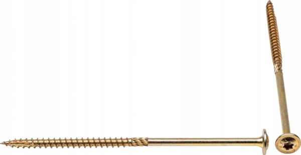 KLIMAS Wkręty ciesielskie 6 x 140 mm do drewna łeb talerzowy Torx 100 szt.