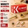 KLIMAS Wkręty do drewna Wkręt-Met 4 x 50 mm TORX łeb stożkowy 300 szt.