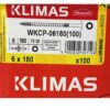 802e2f312c365a08cbc91dfaf5070fa8 KLIMAS Wkręty ciesielskie 6 x 180 mm do drewna łeb talerzowy Torx 100 szt.
