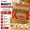 KLIMAS Wkręty ciesielskie 6 x 90 mm do drewna łeb talerzowy Torx 100 szt.
