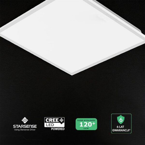 Panel LED 60x60 40W 4800lm STAR 6 lat gw 4000K