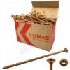 KLIMAS Wkręty ciesielskie 6 x 70 mm do drewna łeb talerzowy Torx 100 szt.