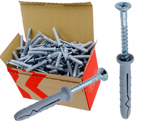KLIMAS Kołek szybkiego montażu SM 6x40 mm gniazdo PZ-2 PZ-3 200 szt.
