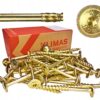 KLIMAS Wkręty ciesielskie 6 x 70 mm do drewna łeb talerzowy Torx 100 szt.