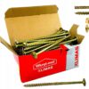 KLIMAS Wkręty ciesielskie 6 x 90 mm do drewna łeb talerzowy Torx 100 szt.