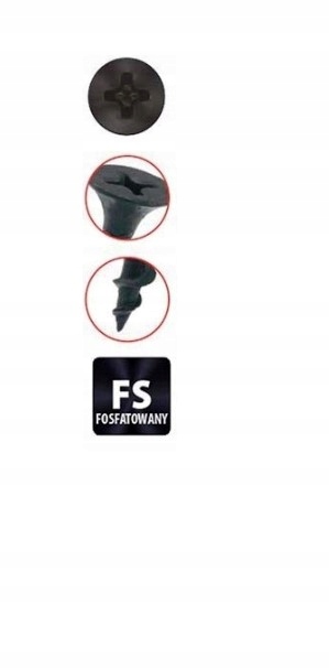 KLIMAS Wkręty do płyt G-K do drewna Wkręt-Met 3,5 x 55 mm 500 szt.