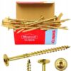 KLIMAS Wkręty ciesielskie 6 x 80 mm do drewna łeb talerzowy Torx 100 szt.