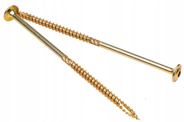 KLIMAS Wkręty ciesielskie 6 x 140 mm do drewna łeb talerzowy Torx 100 szt.