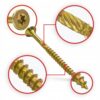 KLIMAS Wkręty ciesielskie 6 x 70 mm do drewna łeb talerzowy Torx 100 szt.