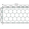 Lampa LED Hexagon 750W 82500lm 290x505cm 6500K