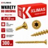 KLIMAS Wkręty do drewna Wkręt-Met 4 x 50 mm TORX łeb stożkowy 300 szt.