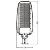 Lampa uliczna LED Premium 200W 26000lm biała neutralna