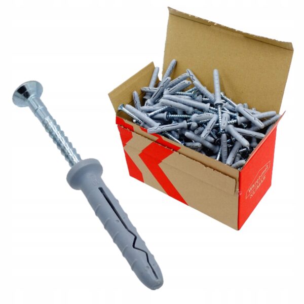 KLIMAS Kołek szybkiego montażu SM 6x60 mm gniazdo PZ-2 PZ-3 200 szt.