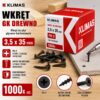 e1b7a22bd753f78bb98e13ed42fa730f KLIMAS Wkręty do płyt G-K do drewna Wkręt-Met 3,5 x 35 mm 1000 szt.