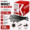 KLIMAS Wkręty do płyt G-K do drewna Wkręt-Met 4,8 x 100 mm 200 szt.