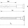 KLIMAS Kołek szybkiego montażu SM 6x40 mm gniazdo PZ-2 PZ-3 200 szt.