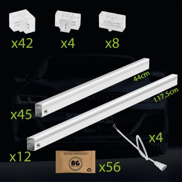 Lampa LED Hexagon 520W 57200lm 243x485cm 6500K