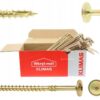 KLIMAS Wkręty ciesielskie 6 x 120 mm do drewna łeb talerzowy Torx 100 szt.