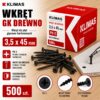 KLIMAS Wkręty do płyt G-K do drewna Wkręt-Met 3,5 x 45 mm 500 szt.
