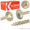 KLIMAS Wkręty ciesielskie 5 x 90 mm do drewna łeb talerzowy Torx 150 szt.