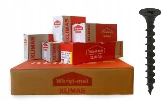 KLIMAS Wkręty do płyt G-K do drewna Wkręt-Met 4,2 x 70 mm 250 szt.