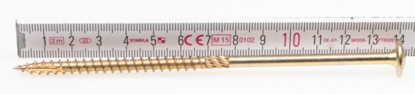 KLIMAS Wkręty ciesielskie 6 x 140 mm do drewna łeb talerzowy Torx 100 szt.
