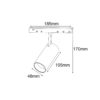 Reflektor magnetyczny Mi-Light CCT 10W czarny