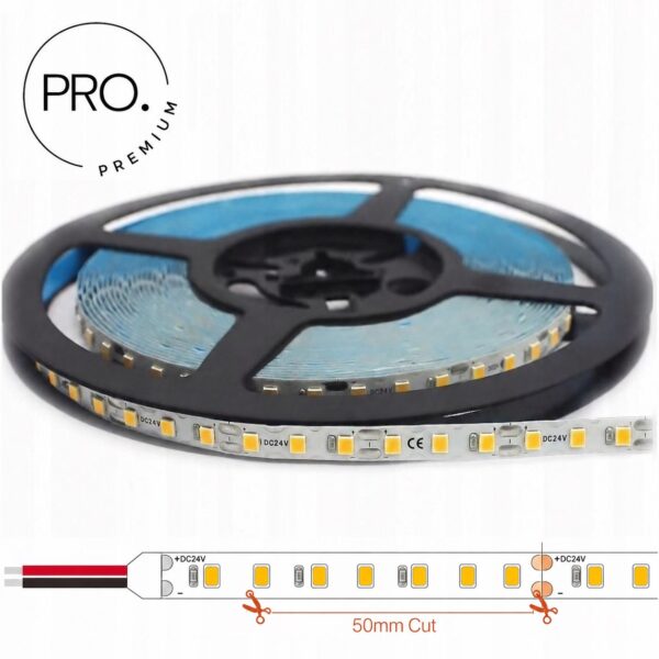 Taśma LED 24V S-SHAPE 6mm PRO 7.2W/m 120xSMD2835 - Neutralna
