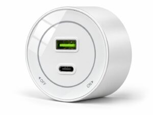 064950a0b53afce7a131344ec44f11ce Gniazdo szynowe USB/USB-C przesuwne szklane Velora białe