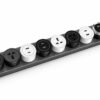 Szyna zasilająca z włącznikiem do gniazd przesuwnych Velora 40cm czarna