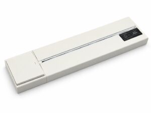Szyna zasilająca z włącznikiem do gniazd przesuwnych Velora 40cm biała