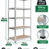 Regał Magazynowy Metalowy 180x90x40cm 2w1 do 875kg
