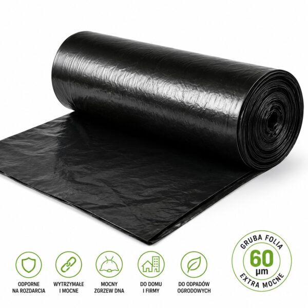 WORKI NA ŚMIECI ODPADY BUDOWLANE GRUZ 240L Extra Mocne 240L 10 sztuk WORKI NA ŚMIECI ODPADY BUDOWLANE GRUZ 240L Extra Mocne 240L 10 sztuk