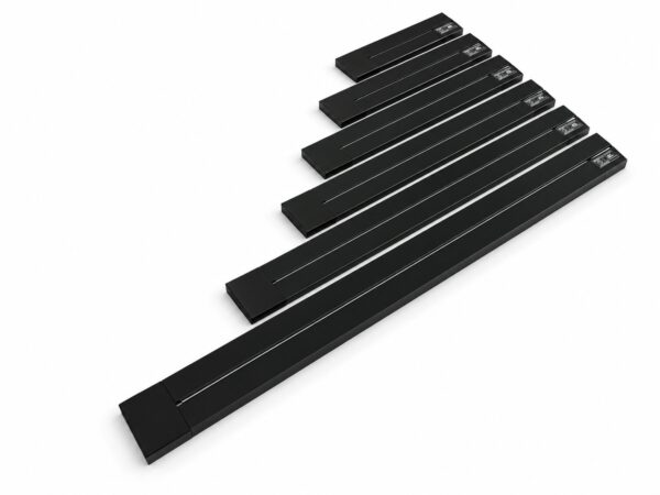 Szyna zasilająca do gniazd przesuwnych Velora 30cm czarna