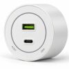 95301fa325c163900bd7d90668aa3021 Gniazdo szynowe USB/USB-C przesuwne Velora białe