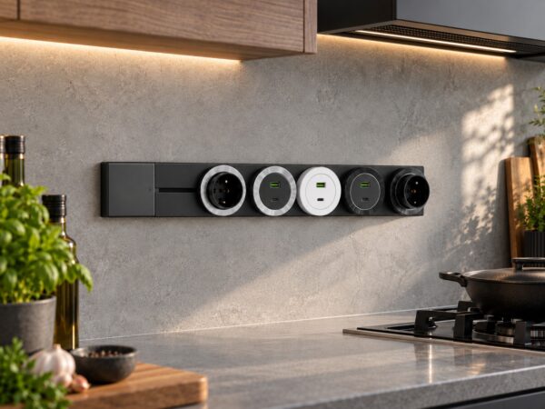 eb06a1b0fe756ec272643e0702683af1 Szyna zasilająca do gniazd przesuwnych Velora 80cm szara